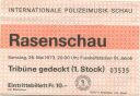 Internationale Polizeimusik Schau - St. Jakob Basel 1973 - Eintrittskarte