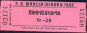 F. C. Möhlin-Riburg - Eintrittskarte
