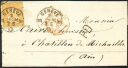 Brief von Geneve nach Chatillon-en-Michaille (Ain) gelaufen 1866