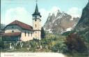 Postkarte - Grindelwald - Kirche mit Friedhof