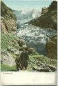 Postkarte - Grindelwald - Unterer Gletscher ca. 1900