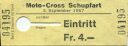 Moto-Cross Schupfart 1967 - Eintrittskarte