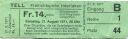 Tell Freilichtspiele Interlaken - Eintrittskarte 1971