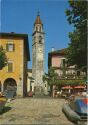 Ascona mit Kirche - AK Grossformat