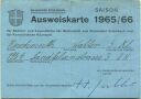 Gemeinde Erlenbach - Ausweiskarte 1965/66 für Schüler und Jugendliche