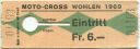 Moto-Cross Wohlen 1969 - Eintrittskarte