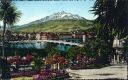 Postkarte - Luzern - Im Garten des Hotels Schweizerhof mit Pilatus