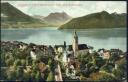 Postkarte - Vitznau mit Vierwaldstättersee und Bahntrace