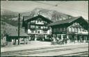 Lenk - Hotel Wildsrtubel und Bahnhof - Foto AK