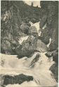 Postkarte - Wasserfall in der Schlucht bei Sils-Maria