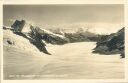 Foto-AK - Der Aletschgletscher vom Jungfraujoch aus gesehen