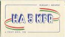 QSL - QTH - Funkkarte - HA5KFR - Ungarn