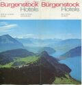 Bürgenstock - Hotels - Faltblatt mit 6 Abbildungen