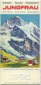 Prospekt - Jungfrau - Faltblatt mit 12 Abbildungen signiert L. Koller 63