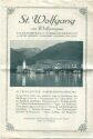 St. Wolfgang - Wohnungsanzeiger um 1910
