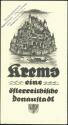 Krems an der Donau 1930 - Faltblatt mit 15 Abbildungen - Lageplan