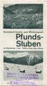 Pfunds-Stuben 30er Jahre - Faltblatt mit 5 Abbildungen