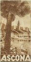 Ascona 50er Jahre - Faltblatt mit 10 Abbildungen