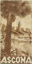 Ascona 50er Jahre - Faltblatt mit 10 Abbildungen