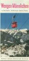 Wengen Männlichen - Luftseilbahn - Faltblatt