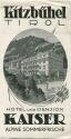 Kitzbühel - Hotel und Pension Kaiser 40er Jahre - Faltblatt