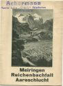 Meiringen - Reichenbachfall - Aareschlucht 20er Jahre - Faltblatt
