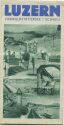 Luzern 1934 - Faltblatt mit 8 Abbildungen
