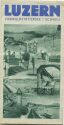 Luzern 1934 - Faltblatt mit 8 Abbildungen