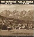 Kitzbühel 1938 - Faltblatt mit 9 Abbildungen