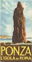 Ponza 1952 - Faltblat mit 12 Abbildungen