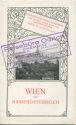 Wien und Niederösterreich 20er Jahre - Faltblatt mit 13 Abbildungen