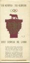 Roma 1960 - XVII Olimpiade - Rom Olympiade 1960 - Faltblatt mit einer Reliefkarte signiert Berann