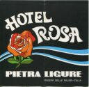 Pietra Ligure - Hotel Rosa - Via Pirelli - Faltblatt mit 9 Abbildungen