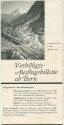 Verbilligte Ausflugsbillette ab Bern 1956 - 8 Seiten mit 11 Abbildungen