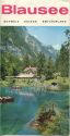 Blausee Berner Oberland - Faltblatt mit 9 Abbildungen