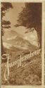 Schweiz 30er Jahre - Jungfrautour - Faltblatt 52cm x 75cm mit 16 Abbildungen