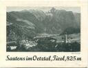 Sautens im Oetztal 1932 - Gasthof und Pension Gisela - Faltblatt mit 3 Abbildungen