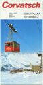 Corvatsch - Silvaplana - St. Moritz - Faltblatt mit 15 Abbildungen
