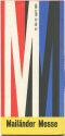Mailänder Messe 1961 - Faltblatt mit wissenswertem und 5 Abbildungen