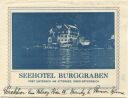 Unterach - Seehotel Burggraben - Faltblatt mit 1 Abbildung