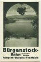 Bürgenstock - Bahn - Fahrplan gültig vom 15. Mai bis 5. Oktober 1929