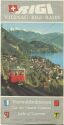 Rigi - Vitznau-Rigi-Bahn - Faltblatt mit 13 Abbildungen