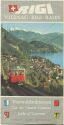 Rigi - Vitznau-Rigi-Bahn - Faltblatt mit 13 Abbildungen