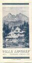 Tatranská Lomnica - Tatra-Lomnitz - Villa Lipthay - Faltblatt mit 1 Abbildung