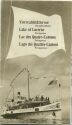 Vierwaldstättersee - Dampfschiffahrt 1952 - Touristenkarte