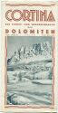 Cortina 30er Jahre - Faltblatt mit 10 Abbildungen