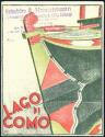 Lago di Como 1932 - Faltblatt mit einer Reliefkarte