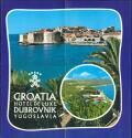 Kroatien 70er Jahre - Dubrovnik - Faltblatt mit 14 Abbildungen