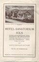 Hotel-Sanatorium Igls 30er Jahre - Faltblatt