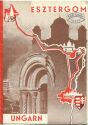 Ungarn - Esztergom 30er Jahre - Faltblatt mit 7 Abbildungen